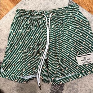 Ryoko Rain Green Patterned Shorts